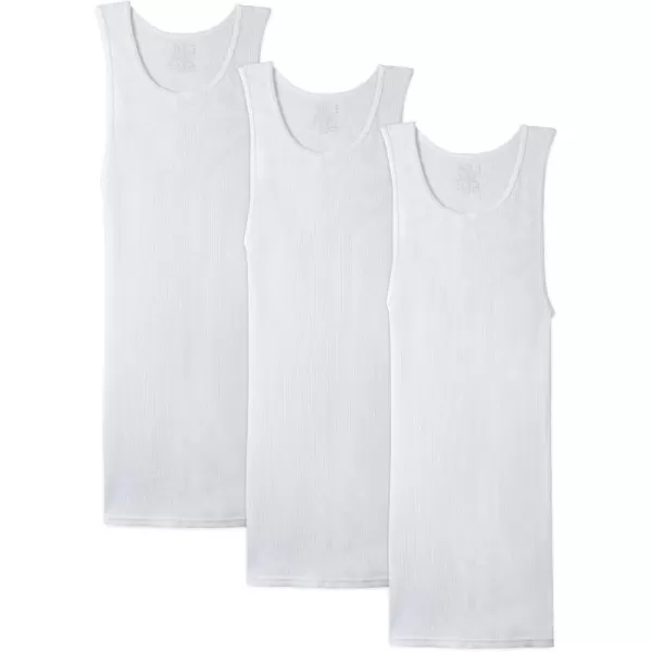 imageFruit of the Loom mens Big and Tall Tagfree ampamp Undershirts Underwear Big Man  Tank 3 Pack 5XLarge US