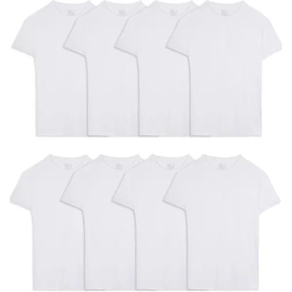 imageFruit of the Loom mens Lightweight Active Cotton Blend UndershirtsWhite