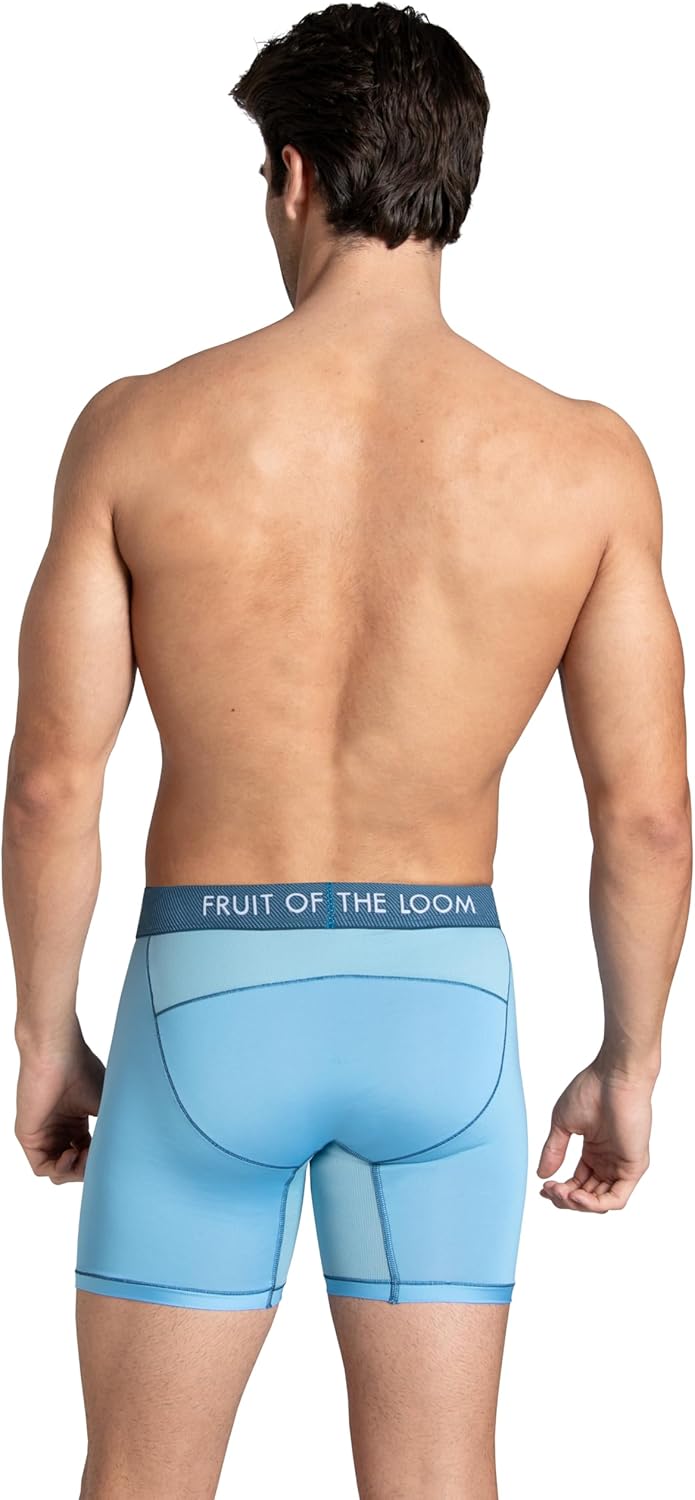 imageFruit of the Loom Mens Getaway Boxer Briefs Lightweight Breathable Fabric Quick Dry ampamp Odor ControlRegular Leg  Assorted Colors