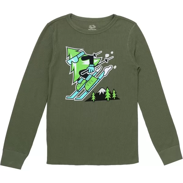 imageFruit of the Loom Boys Waffle Thermal Underwear SetGreen