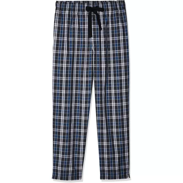 imageFruit of the Loom Mens Broadcloth Woven Sleep Pajama PantBlack Plaid