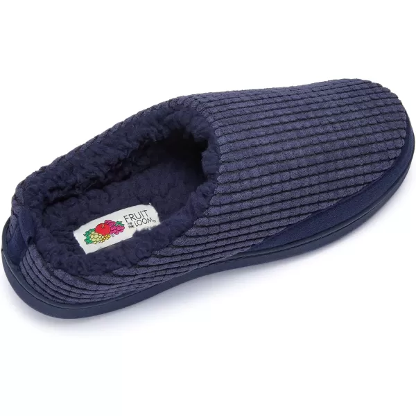 imageFruit of the Loom Mens Fleece Waffle Clog  Comfortable Memory Foam Sole IndoorOutdoor Machine WashableNavy