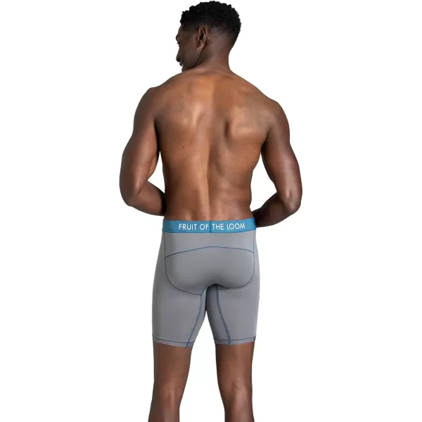 imageFruit of the Loom Mens Getaway Boxer Briefs Lightweight Breathable Fabric Quick Dry ampamp Odor ControlLong Leg  Assorted Colors