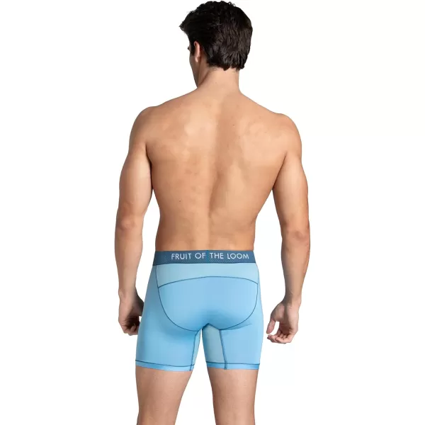 imageFruit of the Loom Mens Getaway Boxer Briefs Lightweight Breathable Fabric Quick Dry ampamp Odor ControlRegular Leg  Assorted Colors