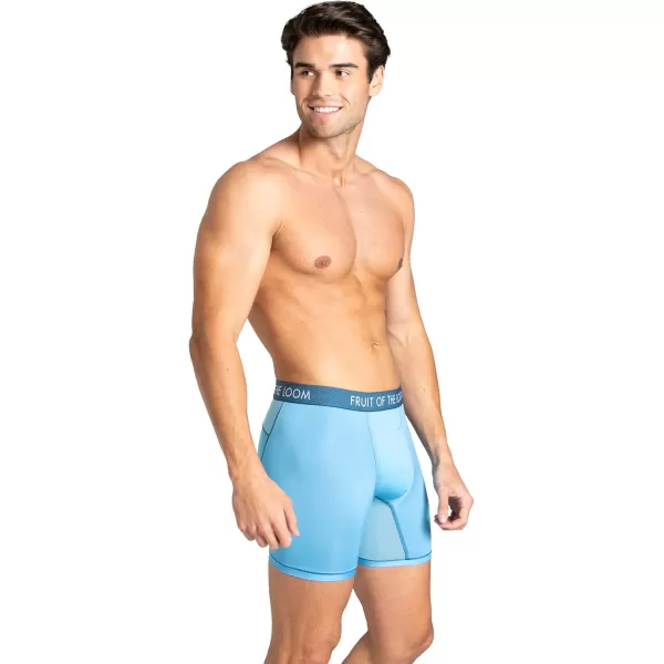 imageFruit of the Loom Mens Getaway Boxer Briefs Lightweight Breathable Fabric Quick Dry ampamp Odor ControlRegular Leg  Assorted Colors