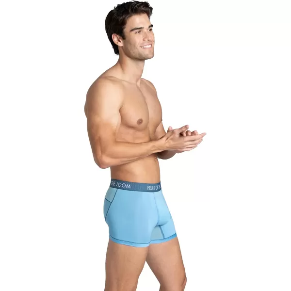 imageFruit of the Loom Mens Getaway Boxer Briefs Lightweight Breathable Fabric Quick Dry ampamp Odor ControlTrunk  Assorted Colors