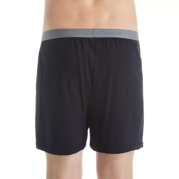 imageFruit of the Loom Mens Premium TagFree Cotton Underwear Regular ampamp Big ManBoxer  4 Pack  Knit Assorted