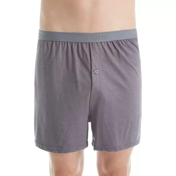 imageFruit of the Loom Mens Premium TagFree Cotton Underwear Regular ampamp Big ManBoxer  4 Pack  Knit Assorted