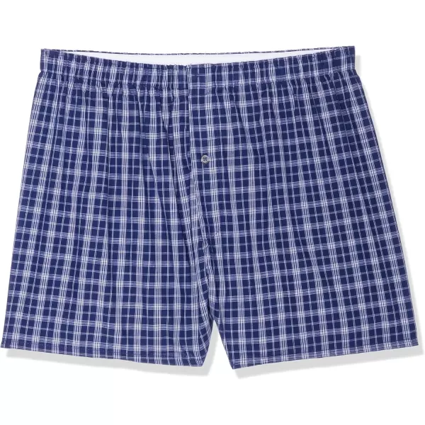 imageFruit of the Loom Mens Premium TagFree Cotton Underwear Regular ampamp Big ManBoxer  4 Pack  Woven Assorted