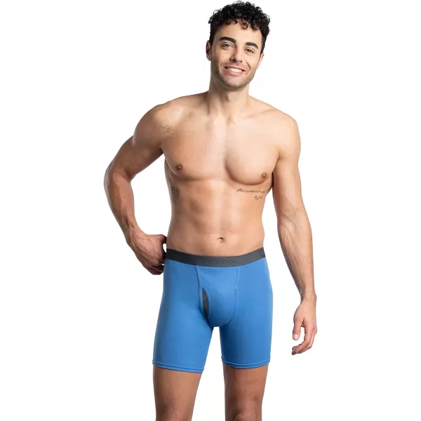 imageFruit of the Loom Mens Premium TagFree Cotton Underwear Regular ampamp Big ManBoxer Brief  4 Pack  Assorted