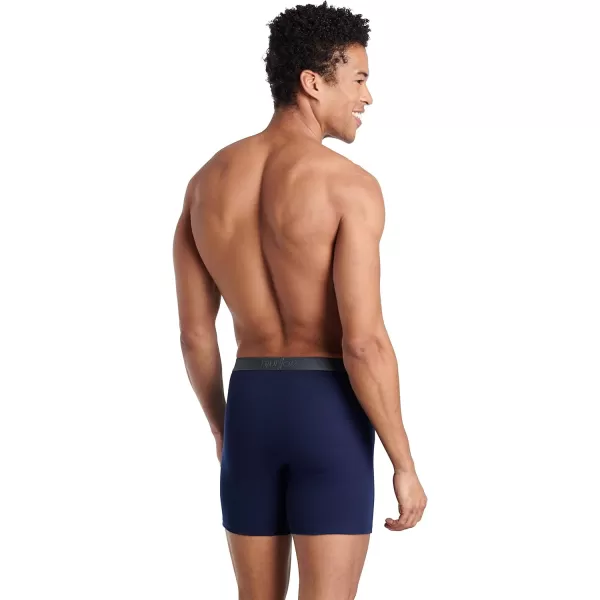 imageFruit of the Loom Mens Premium TagFree Cotton Underwear Regular ampamp Big ManBoxer Brief  4 Pack  Assorted Blues
