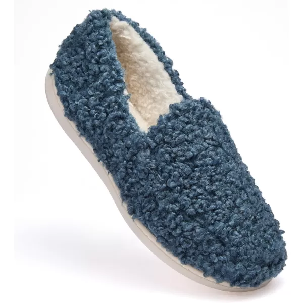 imageFruit of the Loom Womens Berber Loafer SlipperBlue