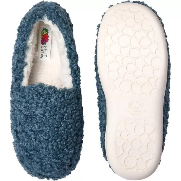 imageFruit of the Loom Womens Berber Loafer SlipperBlue