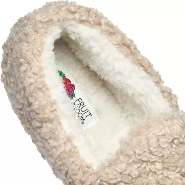 imageFruit of the Loom Womens Berber Loafer SlipperTan