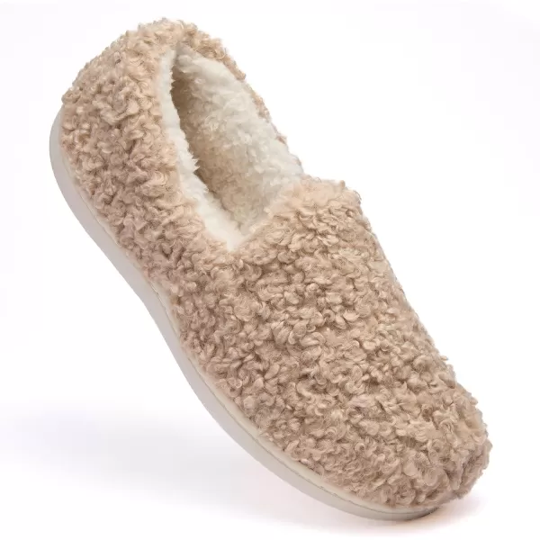 imageFruit of the Loom Womens Berber Loafer SlipperTan