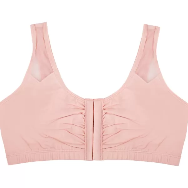 imageFruit of the Loom Womens Comfort Front Close Sport Bra with Mesh StrapsBlushing Rose