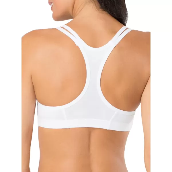 imageFruit of the Loom Womens Spaghetti Strap Cotton Pull Over 3 Pack Sports BraGrey With BlackWhiteBlack Hue