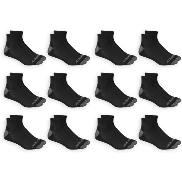 imageFruit of the Loom Mens Dual Defense Ankle Socks 12 PackBlack