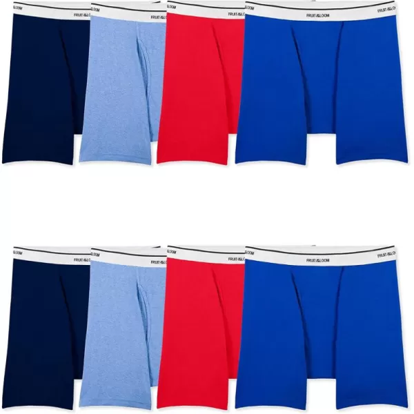 imageFruit of the Loom Mens Lightweight Active Cotton Blend UnderwearBoxer Brief  8 Pack  Assorted Colors