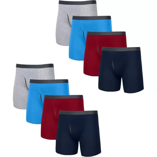 imageFruit of the Loom Mens Premium TagFree Cotton Underwear Regular ampamp Big ManBoxer Brief  8 Pack  Assorted