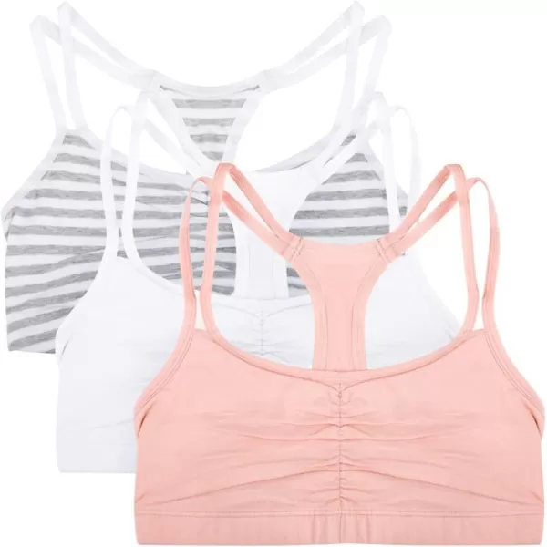 Skinny Stripe/White/Blushing Rose