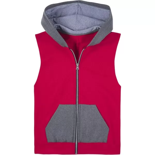 imageFruit of the Loom boys Fleece ampamp Sweatpants Vest Vest  True Red Small US