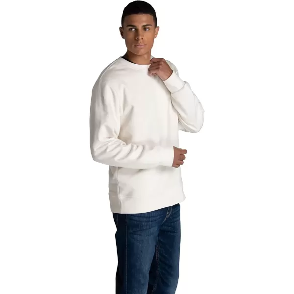 imageFruit of the Loom Mens Crafted Comfort Fleece Crewneck Sweatshirts ampamp Pullover Hoodies Super Soft Cotton Blend Sizes S2X Sweet Cream Medium