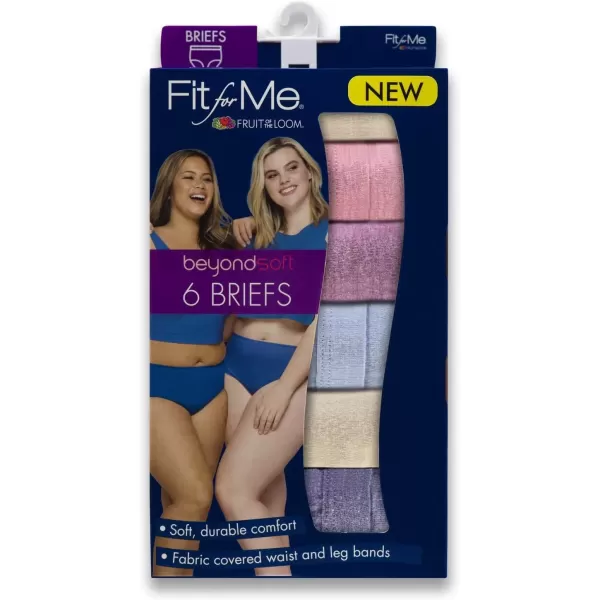 imageFruit of the Loom Womens Size Underwear Designed to Fit Your Curves BriefBeyondsoft Cotton BlendAssorted 11 Plus