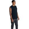 imageFruit of the Loom Mens EverSoft Cotton Sleeveless Moisture Wicking TShirts with Odor ControlMuscle  2 Pack  Black Heather