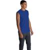 imageFruit of the Loom Mens EverSoft Cotton Sleeveless Moisture Wicking TShirts with Odor ControlMuscle  2 Pack  Blue