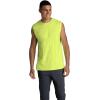 imageFruit of the Loom Mens EverSoft Cotton Sleeveless Moisture Wicking TShirts with Odor ControlMuscle  2 Pack  Safety Green