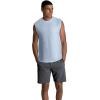 imageFruit of the Loom Mens EverSoft Cotton Sleeveless Moisture Wicking TShirts with Odor ControlMuscle  2 Pack  White