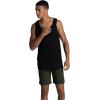 imageFruit of the Loom Mens EverSoft Cotton Sleeveless Moisture Wicking TShirts with Odor ControlTank  2 Pack  Black Ink