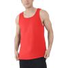 imageFruit of the Loom Mens EverSoft Cotton Sleeveless Moisture Wicking TShirts with Odor ControlTank  2 Pack  Red