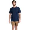 imageFruit of the Loom Mens Eversoft Cotton TShirts Breathable ampamp Moisture Wicking with Odor Control Sizes S4XCrew  2 Pack  Navy