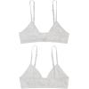 imageFruit of the Loom Big Girls Cotton Convertible Bralette 3PackGrey HeatherWhiteBlack Hue