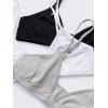 imageFruit of the Loom Big Girls Cotton Convertible Bralette 3PackGrey HeatherWhiteBlack Hue