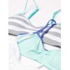 imageFruit of the Loom Girls Seamless Trainer Bra with Removable Modesty PadsMed StripeSoft BlueWhite 3pack