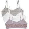 imageFruit of the Loom Girls Seamless Trainer Bra with Removable Modesty PadsMulti LeoGrey HeatherWhite 3pack