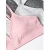 imageFruit of the Loom Girls Soft and Smooth Training BraBlush RoseGrey HeatherCharcoal Heather