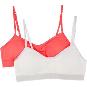 imageFruit of the Loom Girls Seamless Trainer Bra with Removable Modesty PadsElectric CoralWhite