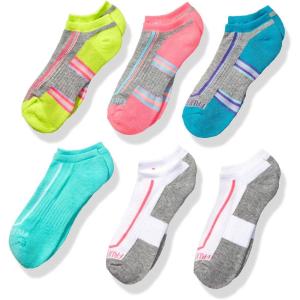 imageFruit of the Loom Little Girls 10 Pair No Show SocksGrey Assorted