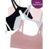 imageFruit of the Loom Big Girls Training Bra Value Packs available in Cotton ampamp SeamlessRose ShadowPremium PlumWhiteGrey HeatherBlack