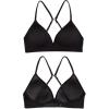 imageFruit of the Loom Girls Seamless Soft Cup Bra 2PackLilac WhisperBlack Hue