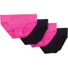 imageFruit of the Loom Girls Stretch Seamless Bikini BriefsNeon PinkBlack Hue 4pack