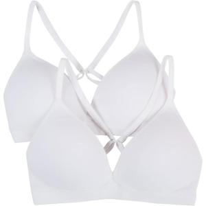 imageFruit of the Loom Girls Seamless Soft Cup Bra 2PackWhiteWhite