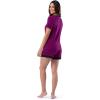 imageFruit of the Loom Womens Short Sleeve Tee and Short 2 Piece Sleep SetBerry