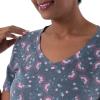 imageFruit of the Loom Womens Short Sleeve Tee and Short 2 Piece Sleep SetFloral