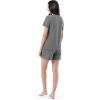 imageFruit of the Loom Womens Short Sleeve Tee and Short 2 Piece Sleep SetHeather Grey