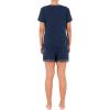 imageFruit of the Loom Womens Short Sleeve Tee and Short 2 Piece Sleep SetMidnight Blue